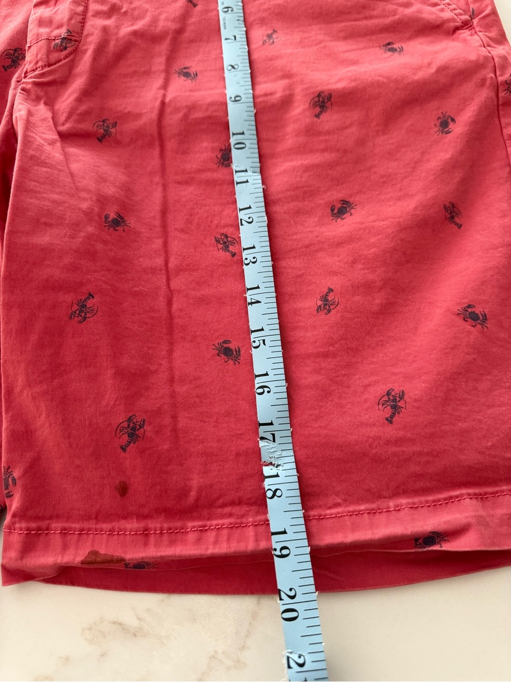 Izod Red Men's Crab 🦀 and Lobster 🦞 Shorts Size 40, 9.5 Inseam - Picture 5 of 6